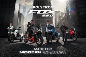 Mengupas Pembaruan Polytron Fox 350, Skutik Maxi Listrik untuk Komuter Modern