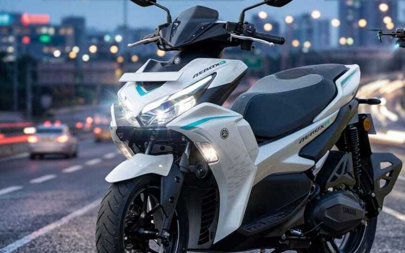 Motor Listrik Yamaha Aerox-E Resmi Mengaspal dengan Baterai Ganda